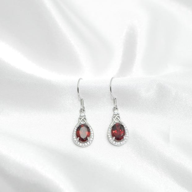 Garnet earrings