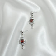 Garnet earrings