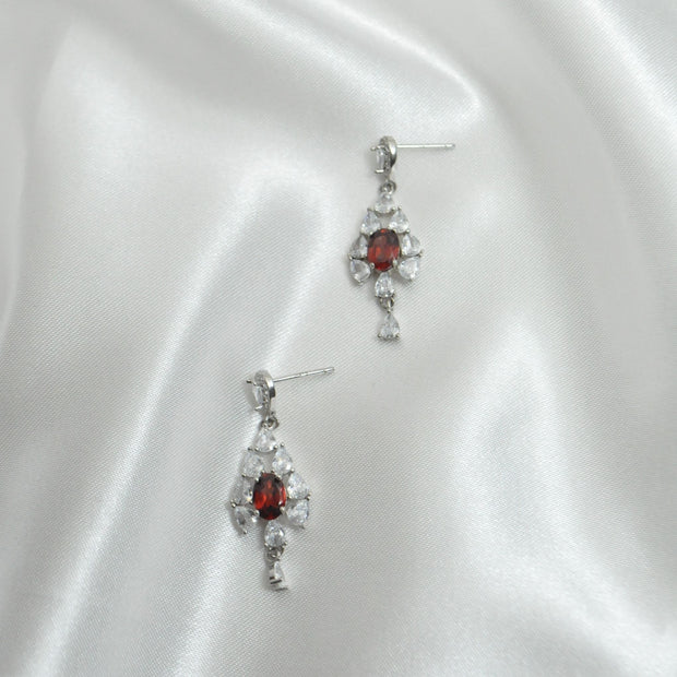 Garnet earrings