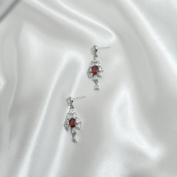 Garnet earrings