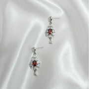 Garnet earrings