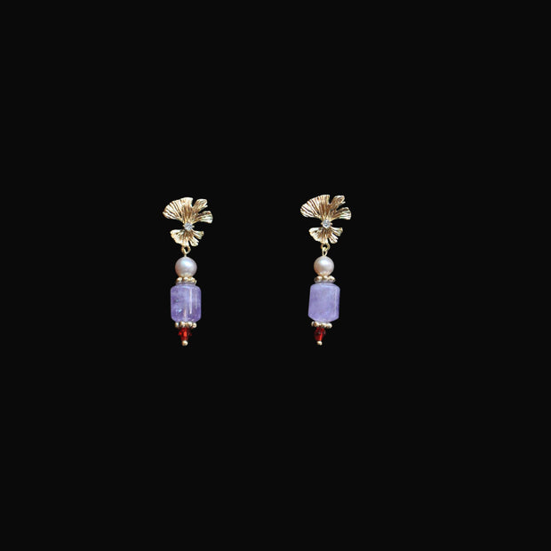 Lilac Quartz Earrings