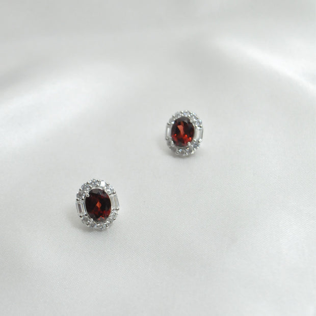 Garnet earrings