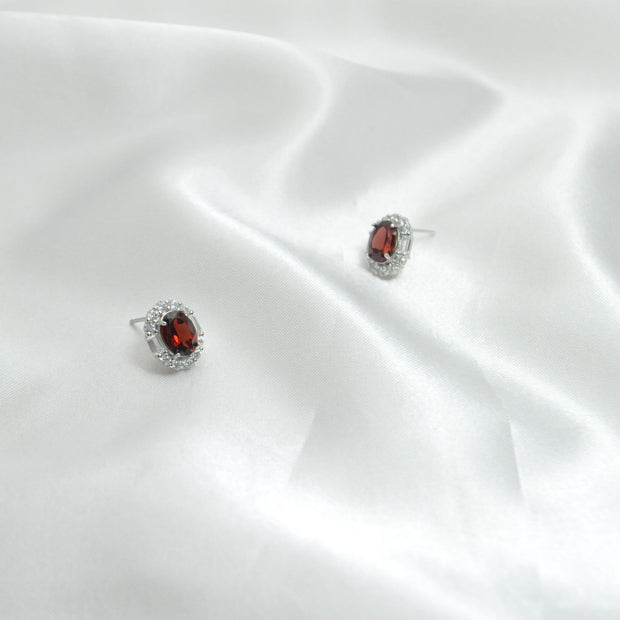 Garnet earrings