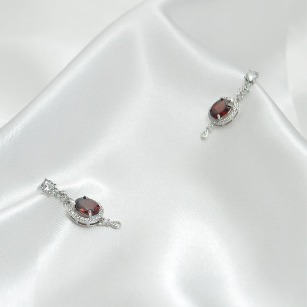 Garnet earrings