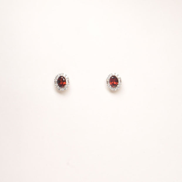 Garnet earrings