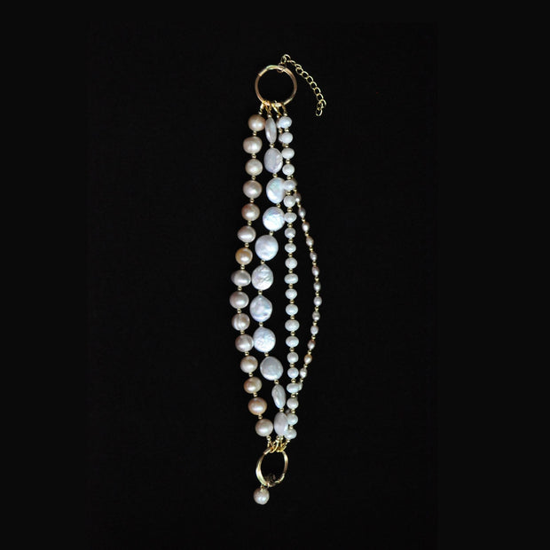 4-Layer Pearl Bracelet