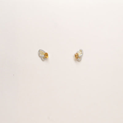 Citrine Butterfly Earrings