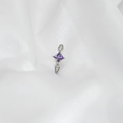 Amethyst Square Ring (5*5mm)