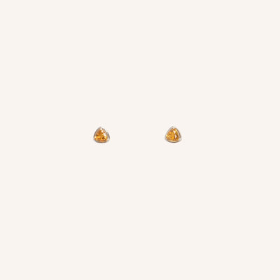 Citrine stud earrings