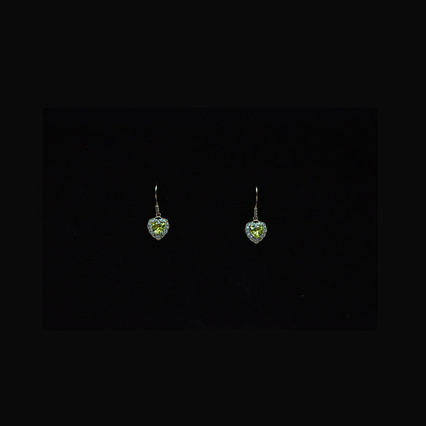 Heart Zircon Earrings