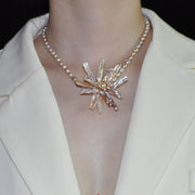 Baroque Pearl Flower Necklace