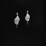 Shell Lapis Lazuli Earrings