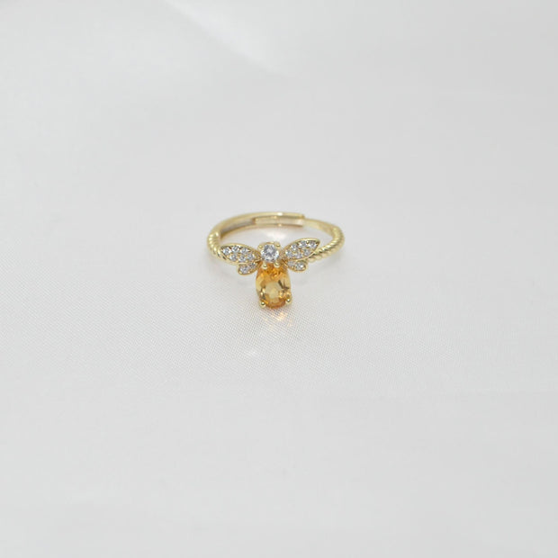 Little Wasp Citrine Ring