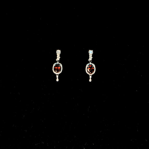 Garnet earrings