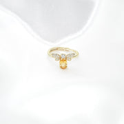 Little Wasp Citrine Ring