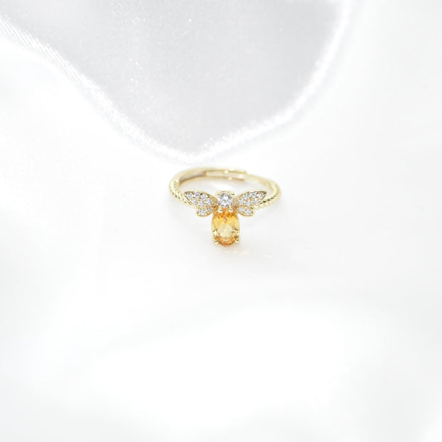 Little Wasp Citrine Ring