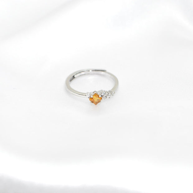 Citrine Princess Ring