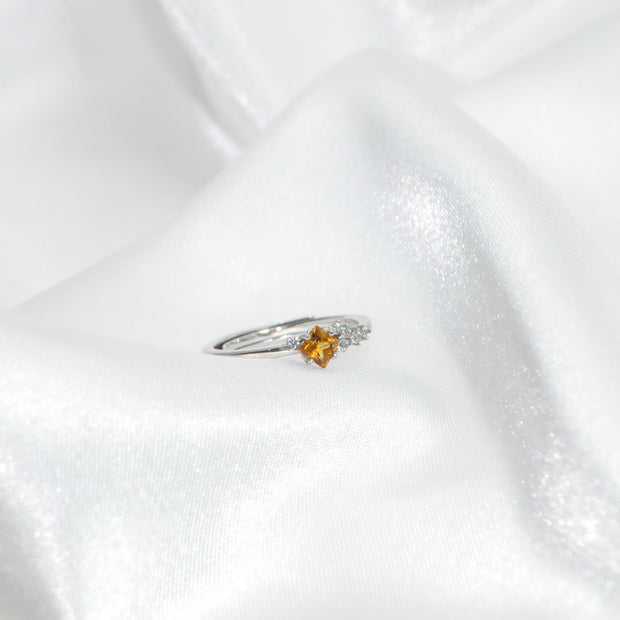 Citrine Princess Ring