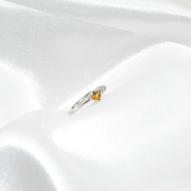 Citrine Princess Ring