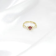 Garnet princess ring