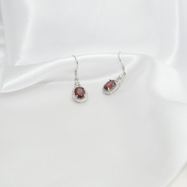 Garnet earrings